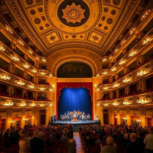 Blick in die Wiener Staatsoper bei einer Auff&radic;&ordm;hrung
