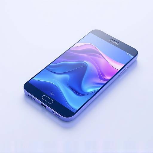 Ein futuristisches Smartphone mit randlosem Display und transparentem Geh&radic;&sect;use.